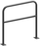 Arco de protección de acero con travesaño (Ø48mm)