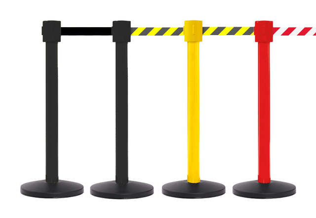 FlexiBarrier Poste de cinta - SafetyPlus 10m - (cinta de 10.6m)
