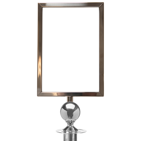 Portacarteles - Cabeza esférica - para Postes con cuerda Flexibarrier