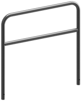 Arco de protección de acero con travesaño (Ø48mm)
