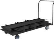 Carro de almacenamiento vertical para 18 postes