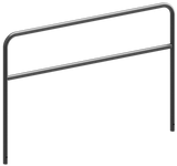 Arco de protección de acero con travesaño (Ø48mm)