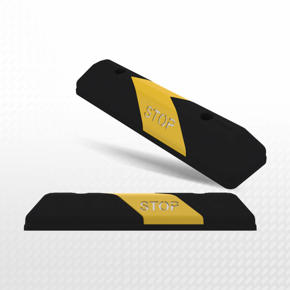 Tope para vehículos -Basic- Negro / Amarillo