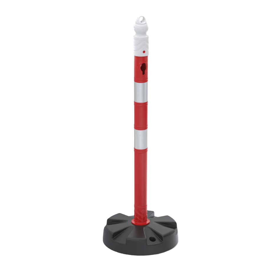 Poste con cadena -MegaMax- 630 mm - Doble reflectante