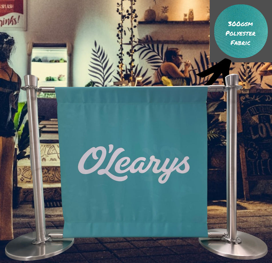 Bandera de café personalizada impresa – branding de alto impacto | varios tamaños y materiales