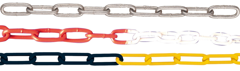 Cadena de señalización de acero galvanizado (Ø 6-10 mm, 10M)