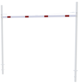 Barrera de limitación de altura con 2 postes cuadrados (ancho de 3-9m)