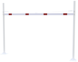 Barrera de limitación de altura con 2 postes cuadrados (ancho de 3-9m)