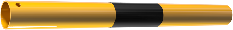Tubo de acero de barra transversal Ø 48 mm para sistema de barandilla (varios colores)