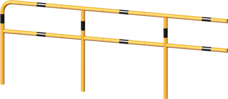 Tubo de acero de barra transversal Ø 48 mm para sistema de barandilla (varios colores)