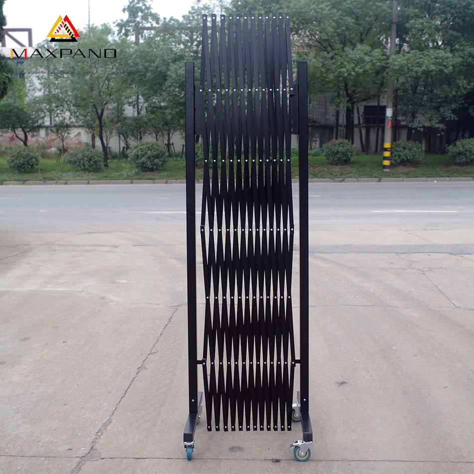 FlexiBarrier - Barrera extensible - con ruedas, 4m (an.) x 1.7m (al.)