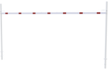 Barrera de limitación de altura con 2 postes cuadrados (ancho de 3-9m)