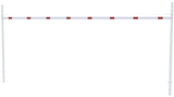 Barrera de limitación de altura con 2 postes cuadrados (ancho de 3-9m)