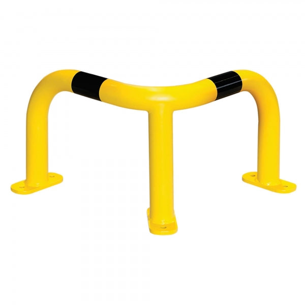 BLACK BULL Corner Protection Guard MD, 350 x 500 x 500 mm industrial corner guard, yellow and black safety barrier for indoor and outdoor use