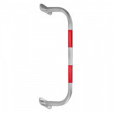 BLACK BULL SafeWall Protection Guard - Outdoor Use - 350 x 1,000mm - Silver with Red Reflective Bands