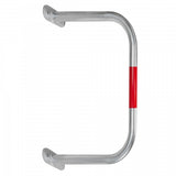 BLACK BULL SafeWall Protection Guard - Outdoor Use - 600 x 750mm - Silver with Red Reflective Bands