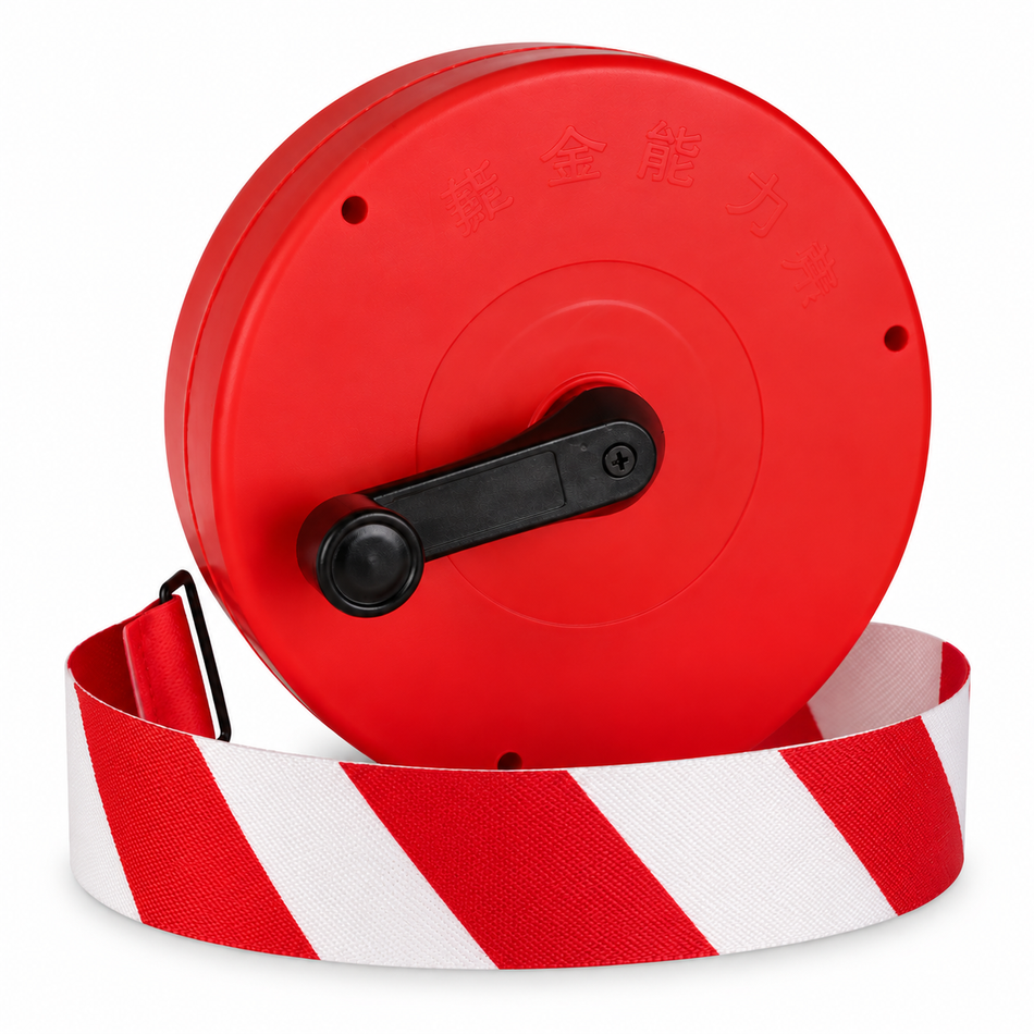 Carrete de cinta de advertencia reutilizable – Rewind manual – 50/100m