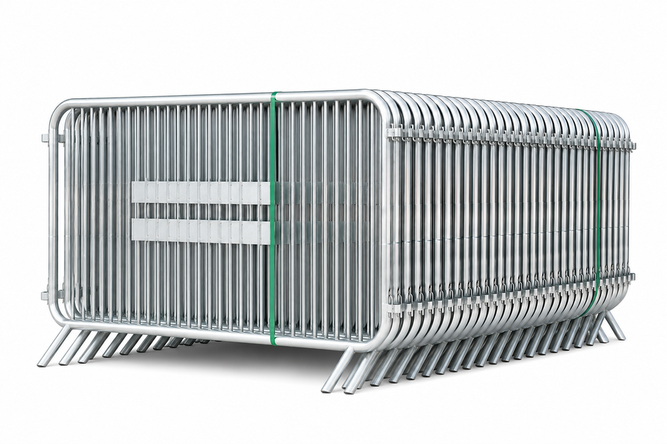Flexibarrier Valla de contención - Basic - Base fija, paquete extragrande (115m) sin reflectores
