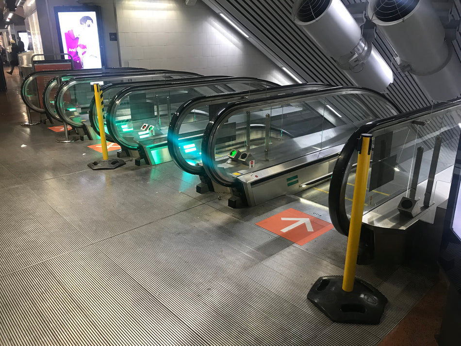 FlexiBarrier Poste de cinta - Exterior 250 - (cinta de 3.4m)