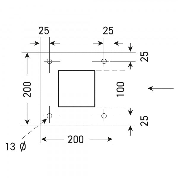 Size Guide for COMPACT System Boom Barrier Counterweight Style with integrated support arm 