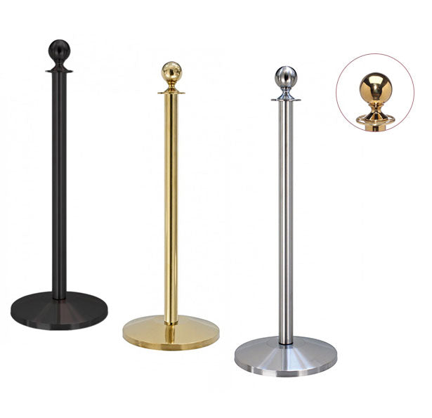 Flexibarrier Barrera de poste y cuerda - Basic con remate de bola -