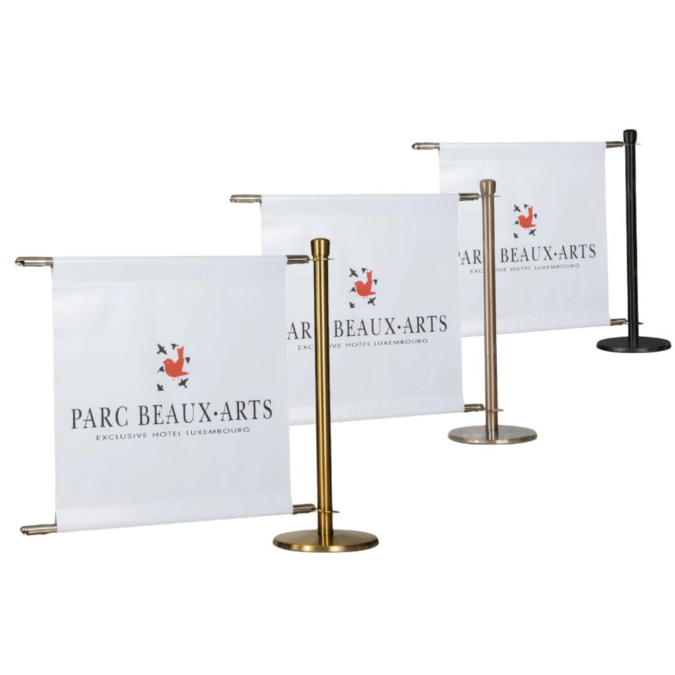 Kit de extensión para la barrera de café Flexibarrier – Premium– banner personalizado impreso de 2 metros