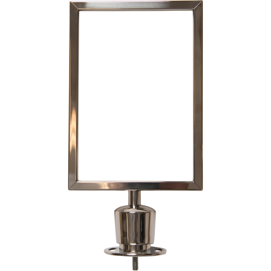 Portacarteles - Crown Top - para Flexibarrier Postes con cuerda