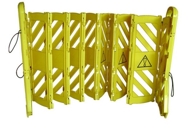 Flexibarrier - Barrera portátil y extensible - con ruedas (4m)