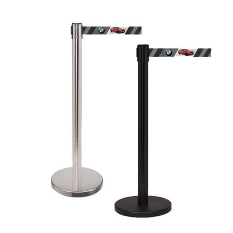 FlexiBarrier Poste de cinta - Impresión de cinta personalizada Basic - (2m - 5m)