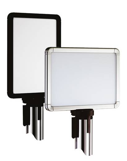 Portacarteles para Beltrac postes de cinta (Outdoor/Route)