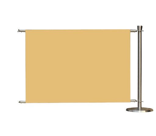 Kit de extensión para la barrera de café Flexibarrier  – Premium Silver – 1000mm | Bandera lisa de color