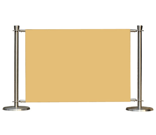 Juego de Barrera para Café Flexibarrier –Premium– 1000mm | Pancarta de Color Liso