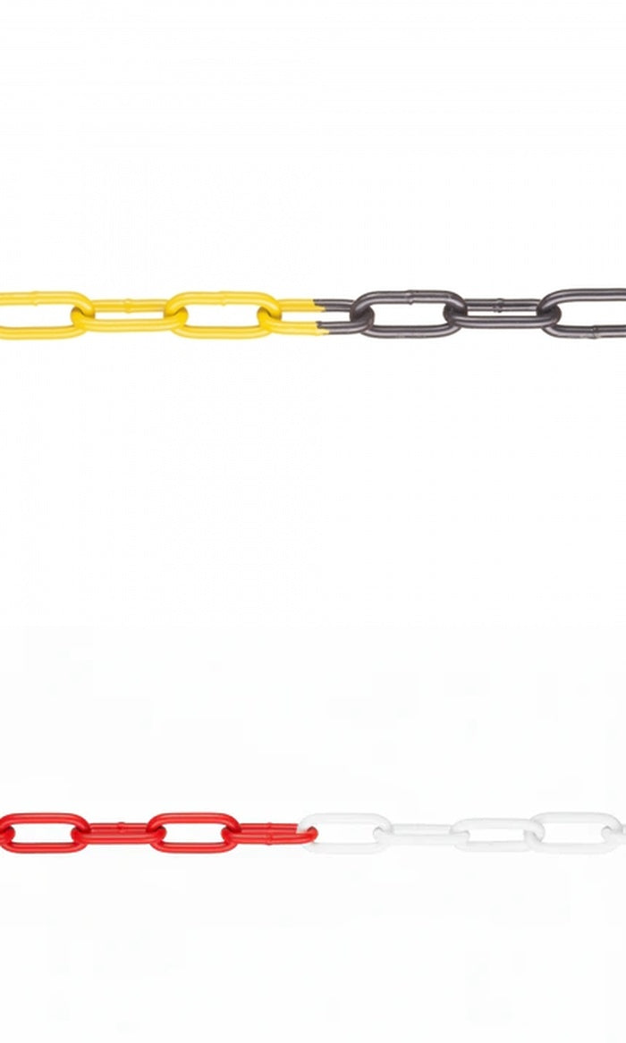 Cadena de señalización de acero galvanizado (15m, varios colores)