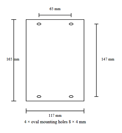 FlexiBarrier Soporte de pared - Basic 1050 - (cinta de 10m)