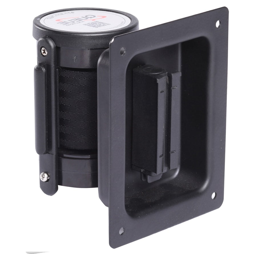 Flexibarrier - EMPOTRADO - Soporte de pared de ajuste enrasado (cinta de 2.3 - 4.6m)