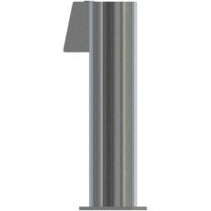 Casquillo de suelo con mecanismo de bloqueo para postes tubulares de Ø 60 / Ø 76 mm