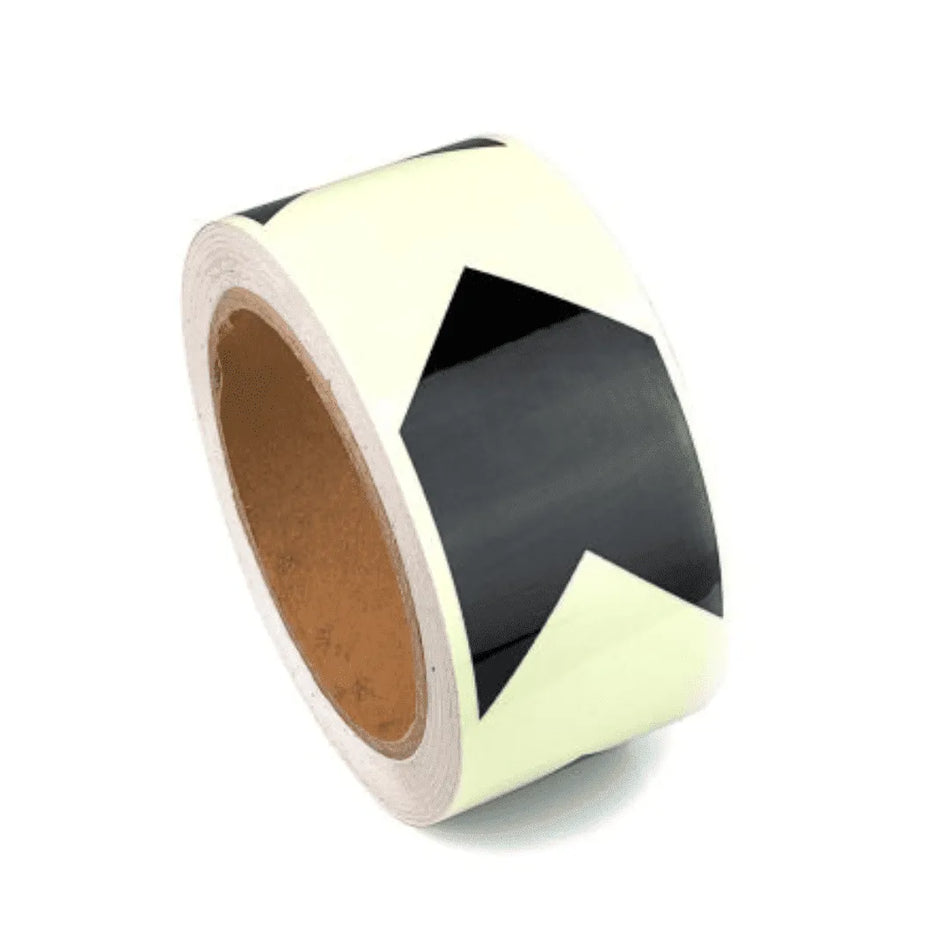 Cinta fotoluminiscente de marcaje direccional – 50 mm x 10 m