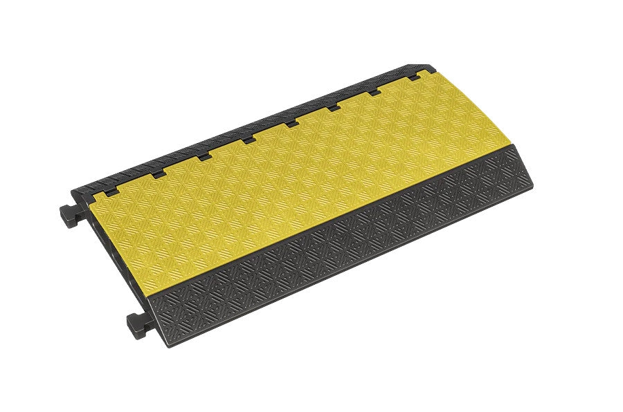 Rampa protectora para cables con tapa