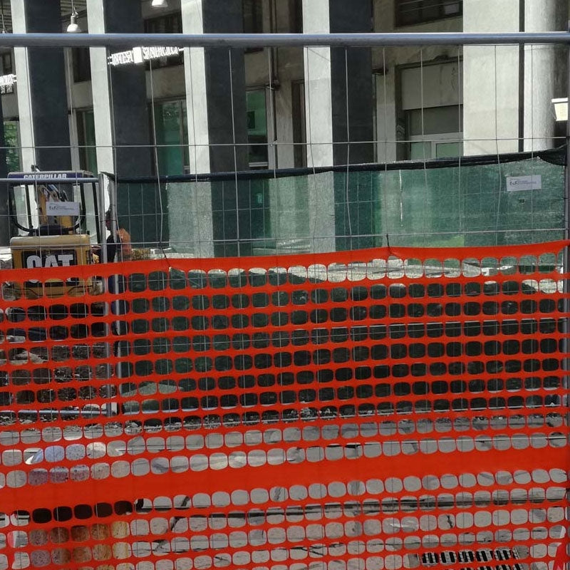 Valla de malla de seguridad de Plástico naranja - ECONÓMICA - (rollo de 50m)