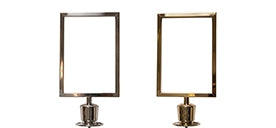 Portacarteles - Crown Top - para Flexibarrier Postes con cuerda