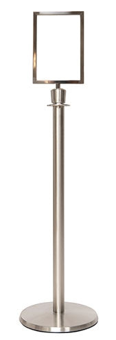 Flexibarrier Soporte para cartel - Premium - (marco para cartel A4 incluido)