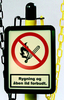 Portaseñales para postes de plástico