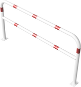 Arco de protección de acero Ø 60 mm, con travesaño