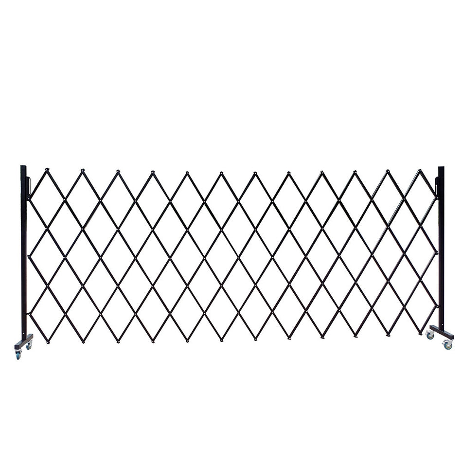 FlexiBarrier - Barrera extensible - con ruedas, 4m (an.) x 1.7m (al.)