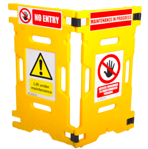 ElevatorGard Sistema de barrera de seguridad de mantenimiento para ascensores