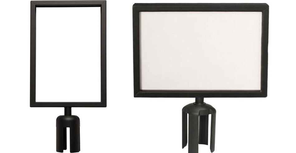 Portacarteles para Poste con cadena