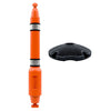 Sistema de poste y base - Skipper - de plástico, naranja/negro