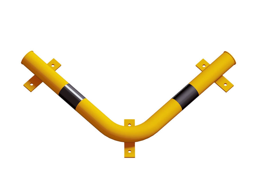 Barra de protección, Esquina - Ø 76 mm, para anclar con taco