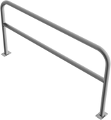 Arco de protección de acero Ø 60 mm, con travesaño